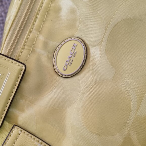 Big green tote bag Coach - Picture 4 of 6